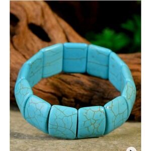 Turquoise Bracelet Women's Stretch Beaded Fashion‎ Jewelry Accessory